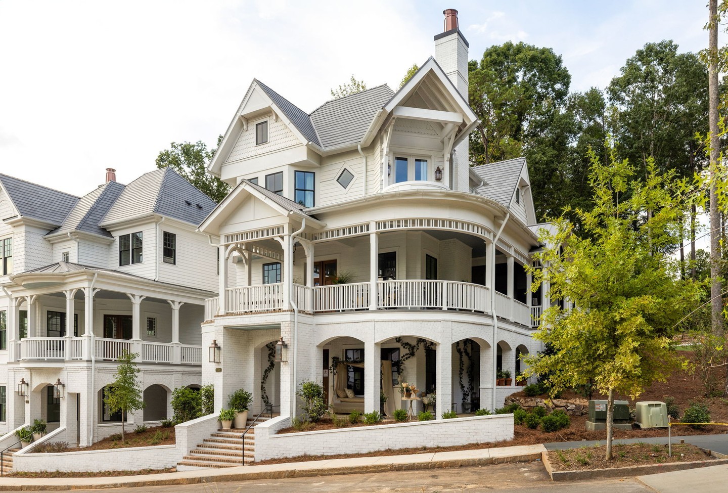We are excited to share that Lot 712, this year's stunning 11th Annual 2024 Atlanta Homes & Lifestyles Serenbe Designer Showhouse, is CLOSED! 🎉  We are so happy for our clients as they begin their next journey in Serenbe's newest neighborhood, Overlook, in this truly magical Victorian home. Built by South Haven Builders, this home featured interiors by 11 of Atlantas Top Interior Designers! The Interior selections by lead designer, Pamela Stakemann, are chef's kiss. ⁠
⁠
Overlook is named for its beautiful views of Cedar Creek. Overlook homes boast stunning views whether it’s the protected forest, Victorian homes across the street, or the bridge over Cedar Creek connecting Overlook to Serenbe‘s future hamlet, Spela. Spela means PLAY (& yes we are so excited). Overlook is also connected to Mado, which means residents will have immediate access to everything Mado has to offer as well. Overlook is Serenbe‘s first set of homes located in Coweta County. That means these homes have access to expanded public school options plus all the services of the city of Chattahoochee Hills and Serenbe.⁠
⁠
Interested in Overlook? See available properties at the link in our bio.